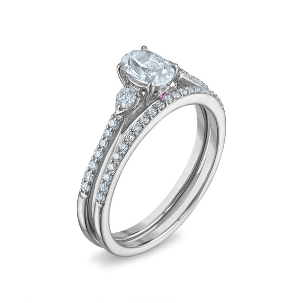 LoveSong EcoLove 3/4 CTW Lab Grown Diamond Bridal Set in 10KT White Gold