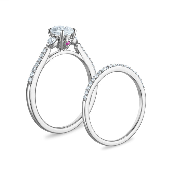 LoveSong EcoLove 3/4 CTW Lab Grown Diamond Bridal Set in 10KT White Gold