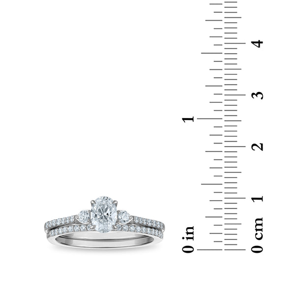 LoveSong EcoLove 3/4 CTW Lab Grown Diamond Bridal Set in 10KT White Gold