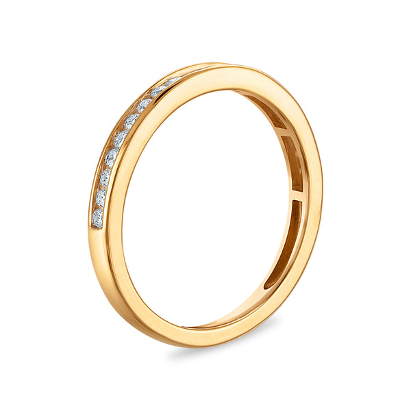 White Diamond Bridal Ring in 10KT Gold