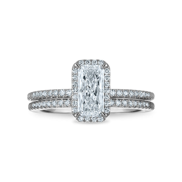 LoveSong EcoLove 1 CTW Lab Grown Diamond Bridal Set in 10KT White Gold