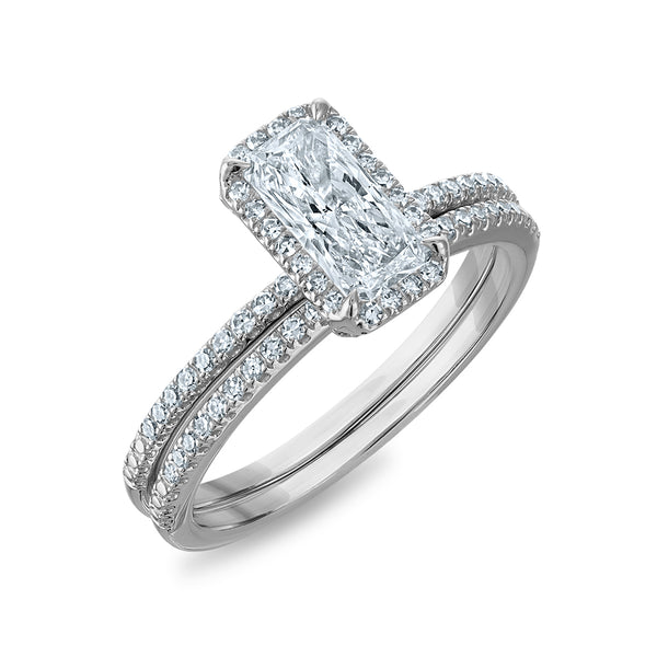 LoveSong EcoLove 1 CTW Lab Grown Diamond Bridal Set in 10KT White Gold