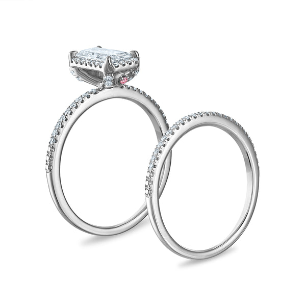 LoveSong EcoLove 1 CTW Lab Grown Diamond Bridal Set in 10KT White Gold