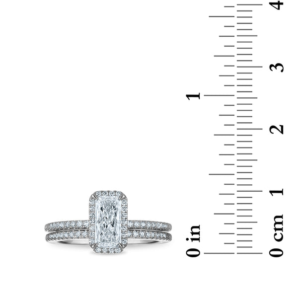 LoveSong EcoLove 1 CTW Lab Grown Diamond Bridal Set in 10KT White Gold