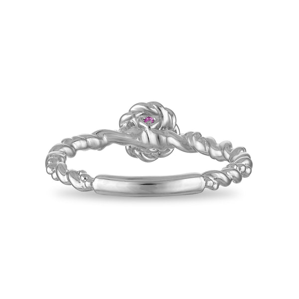 LoveSong EcoLove 1/2 CTW Lab Grown Diamond Promise Ring in Rhodium Plated Sterling Silver