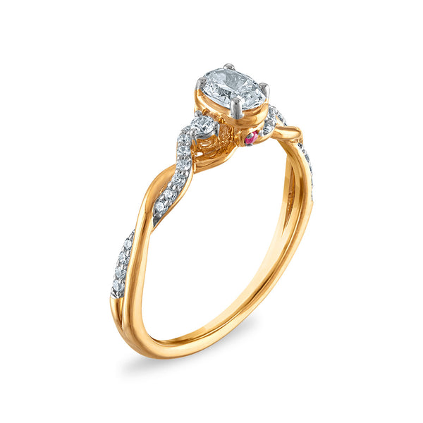 LoveSong EcoLove 3/8 CTW Lab Grown Diamond Promise Ring in 10KT Yellow Gold