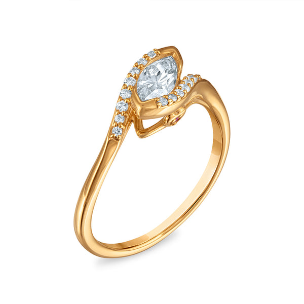LoveSong EcoLove 1/2 CTW Lab Grown Diamond Ring in 10KT Yellow Gold