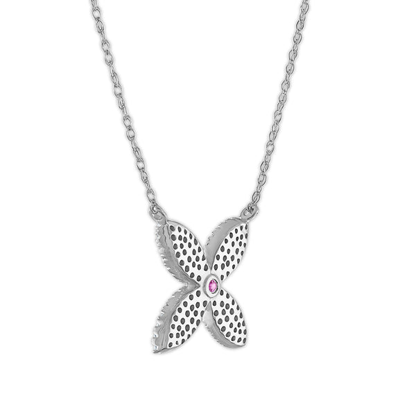 LoveSong 1/5 CTW Natural Diamond Fashion 18-inch Necklace in 10KT White Gold