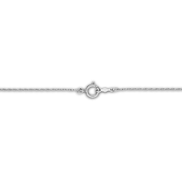 LoveSong 1/10 CTW Natural Diamond Angel 18-inch Pendant in Sterling Silver