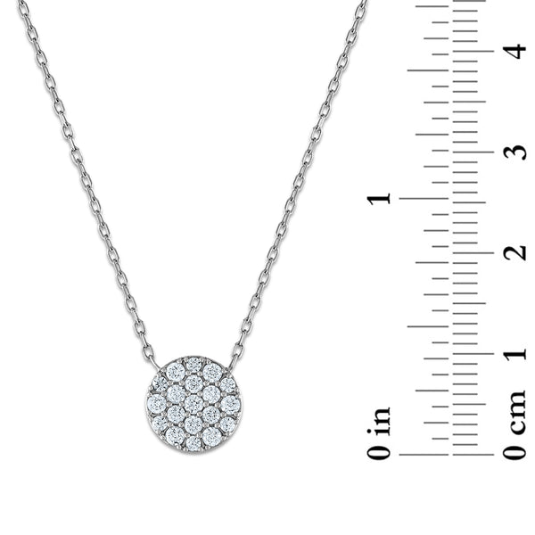 White Diamond Fashion Pendant in 14KT Gold