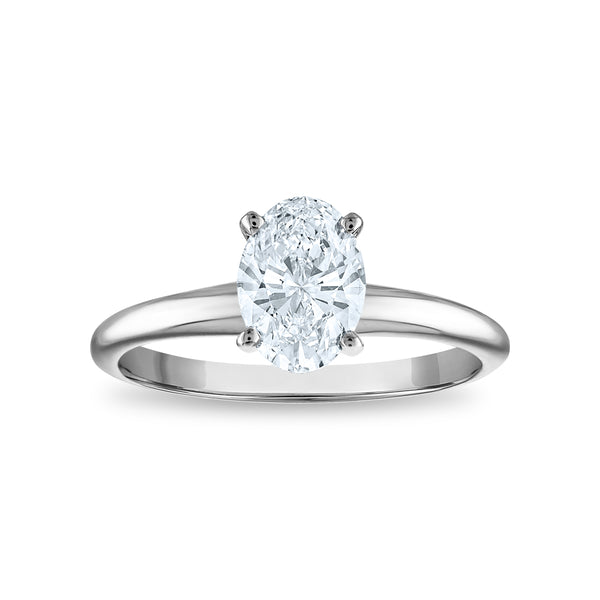 EcoLove 1 CTW Lab Grown Diamond Solitaire Engagement Ring in 14KT White Gold
