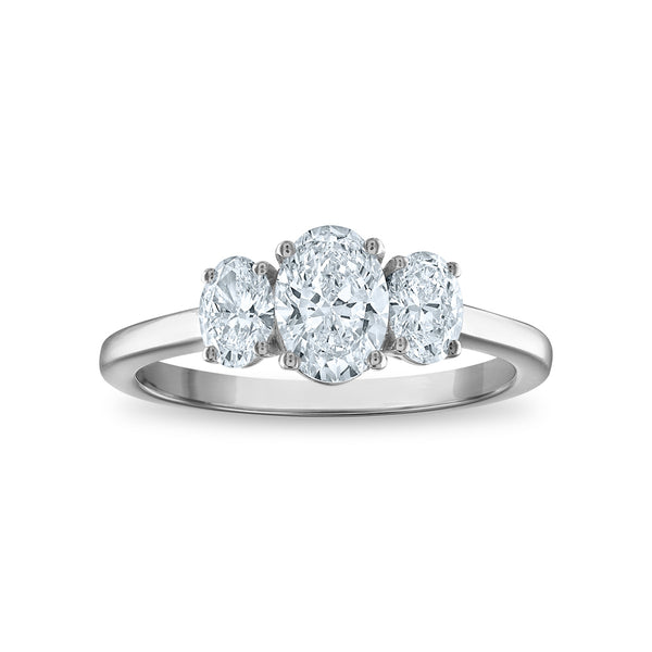 White Diamond Anniversary Ring in 14KT Gold
