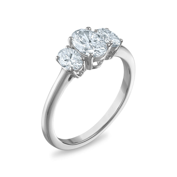 White Diamond Anniversary Ring in 14KT Gold