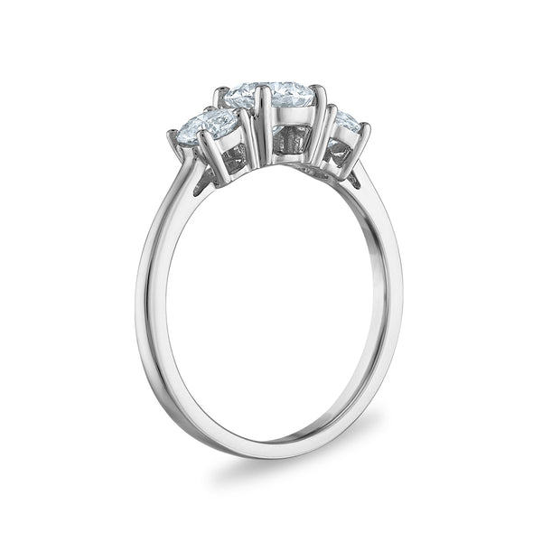 White Diamond Anniversary Ring in 14KT Gold