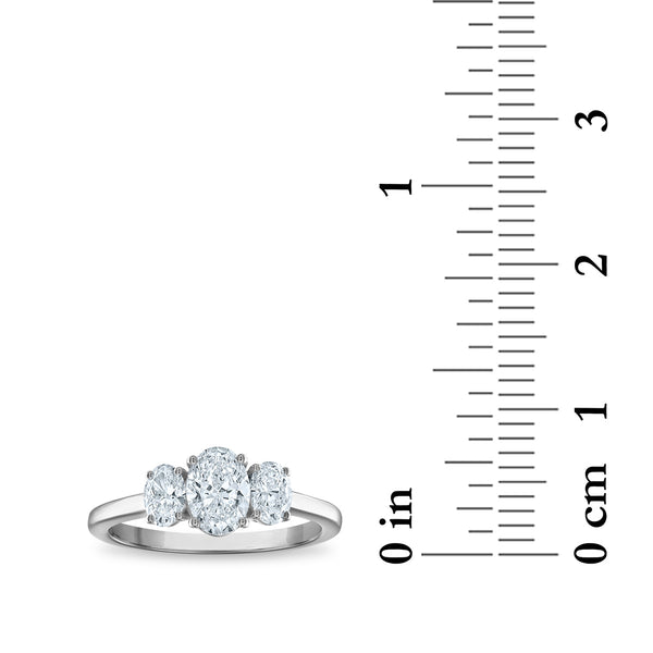 White Diamond Anniversary Ring in 14KT Gold