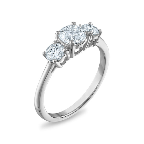 EcoLove 1-1/4 CTW Lab Grown Diamond Ring in 14KT White Gold