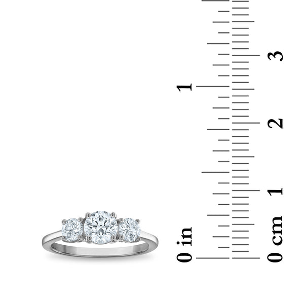 EcoLove 1-1/4 CTW Lab Grown Diamond Ring in 14KT White Gold