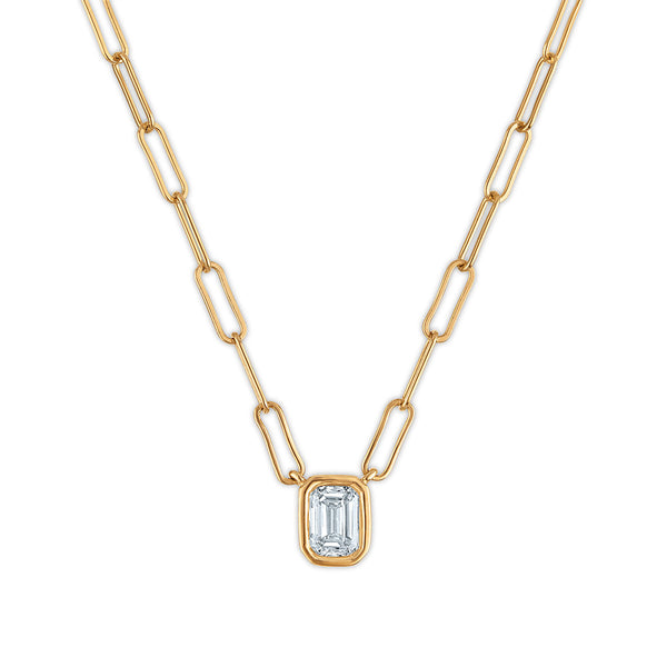 EcoLove 1/3 CT Lab Grown Diamond 18-inch Necklace in Gold Plated Sterling Silver