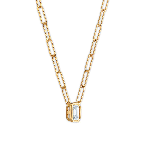 EcoLove 1/3 CT Lab Grown Diamond 18-inch Necklace in Gold Plated Sterling Silver