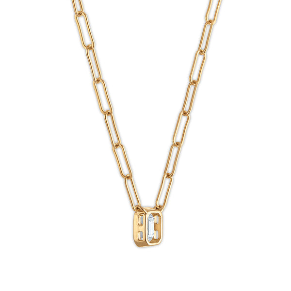 EcoLove 1/3 CT Lab Grown Diamond 18-inch Necklace in Gold Plated Sterling Silver