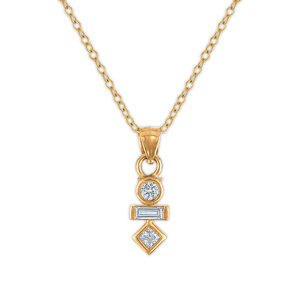EcoLove 1/4 CTW Lab Grown Diamond 18-inch Necklace in 10KT Yellow Gold