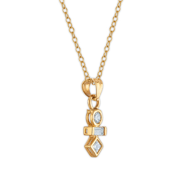EcoLove 1/4 CTW Lab Grown Diamond 18-inch Necklace in 10KT Yellow Gold