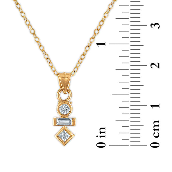 EcoLove 1/4 CTW Lab Grown Diamond 18-inch Necklace in 10KT Yellow Gold