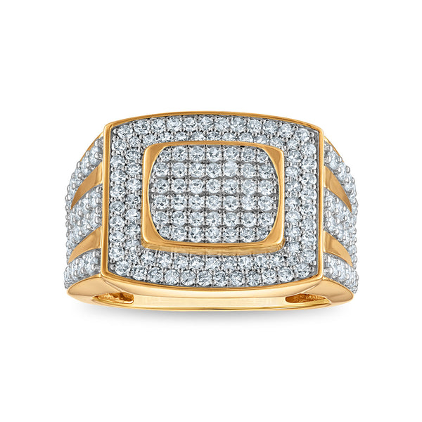 White Diamond Fashion Ring in 14KT Gold