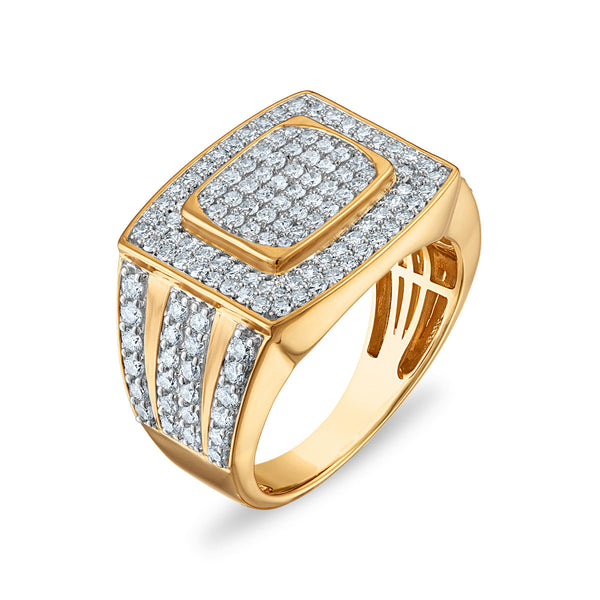 White Diamond Fashion Ring in 14KT Gold