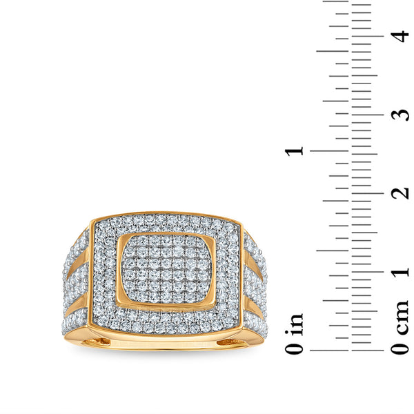 White Diamond Fashion Ring in 14KT Gold