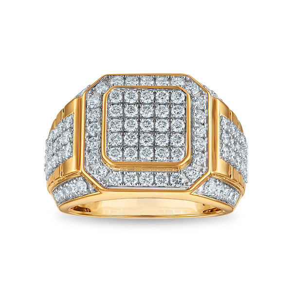 White Diamond Fashion Ring in 10KT Gold