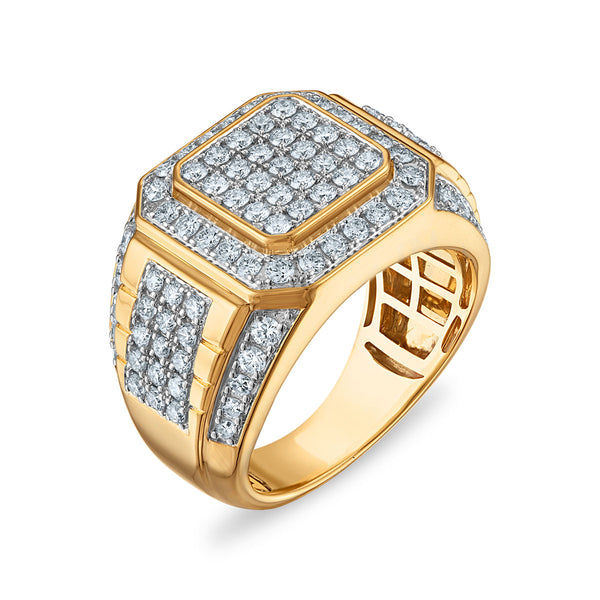 White Diamond Fashion Ring in 10KT Gold