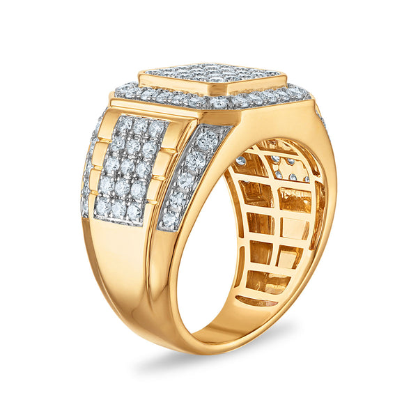 White Diamond Fashion Ring in 10KT Gold