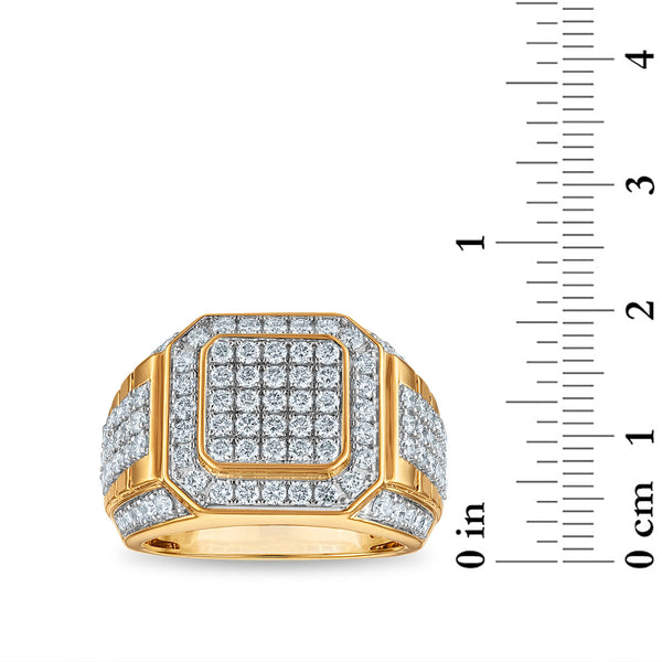 White Diamond Fashion Ring in 10KT Gold