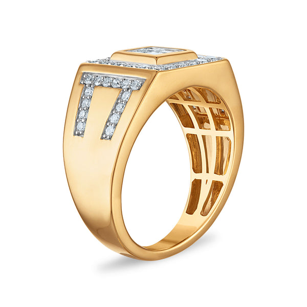 White Diamond Fashion Ring in 14KT Gold