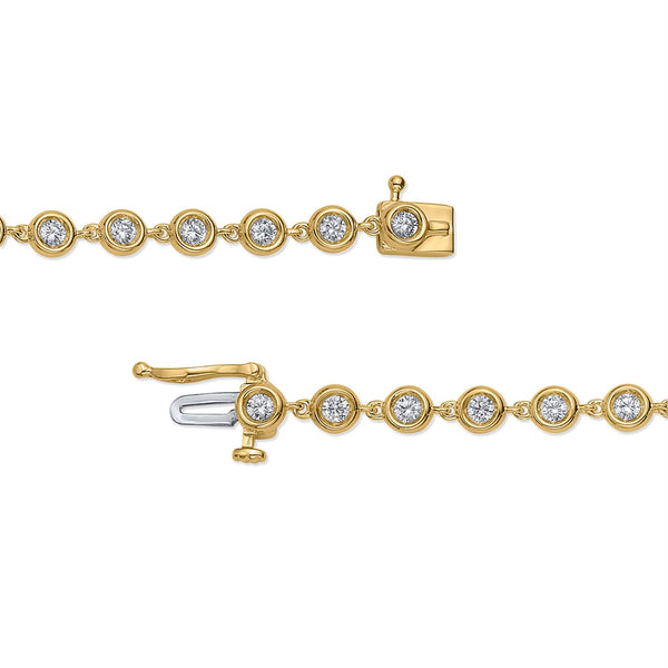 EcoLove 1-1/2 CTW Lab Grown Diamond Bracelet in 10KT Yellow Gold