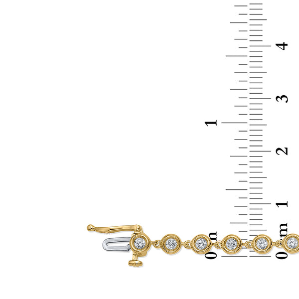 EcoLove 1-1/2 CTW Lab Grown Diamond Bracelet in 10KT Yellow Gold
