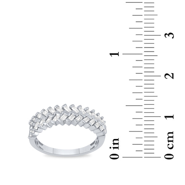White Diamond Anniversary Ring in 14KT Gold