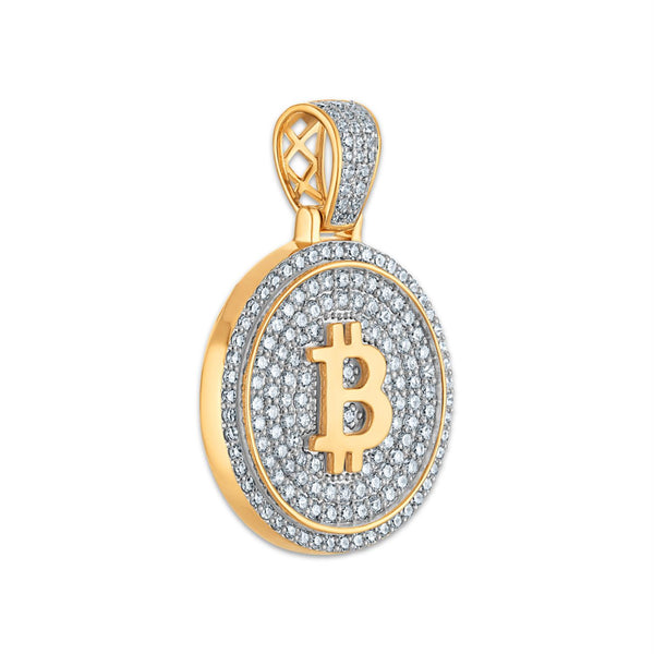 White Diamond Pendant in 925 Silver