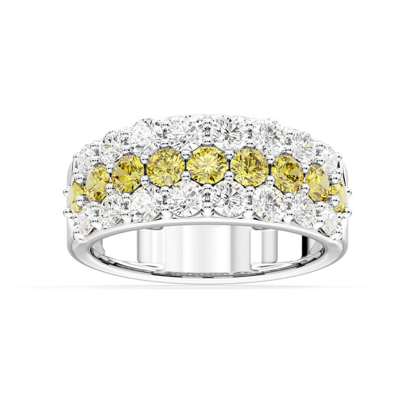 White Diamond Anniversary Ring in 14KT Gold