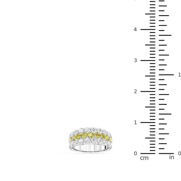 White Diamond Anniversary Ring in 14KT Gold