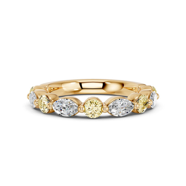 EcoLove 1 CTW Lab Grown Diamond Anniversary Ring in 14KT Yellow Gold