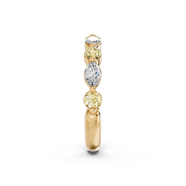 EcoLove 1 CTW Lab Grown Diamond Anniversary Ring in 14KT Yellow Gold