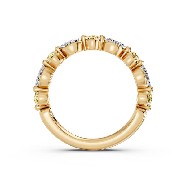 EcoLove 1 CTW Lab Grown Diamond Anniversary Ring in 14KT Yellow Gold