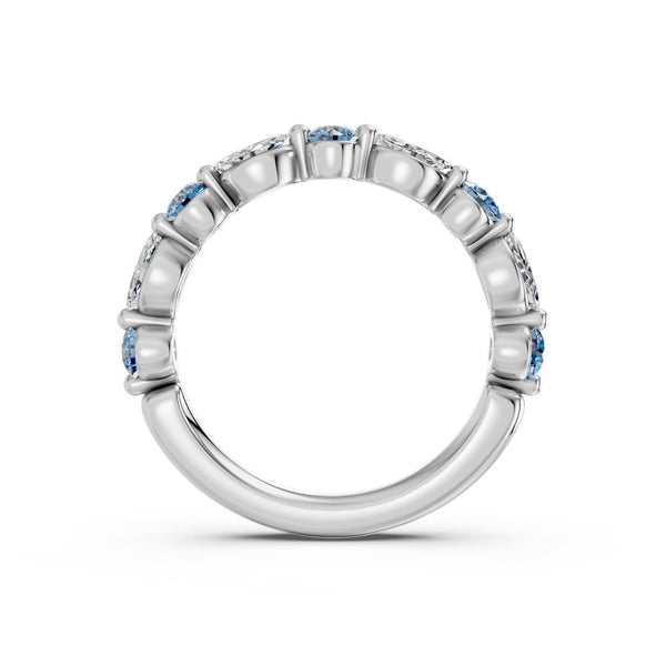 EcoLove 1 CTW Lab Grown Diamond Anniversary Ring in 14KT White Gold