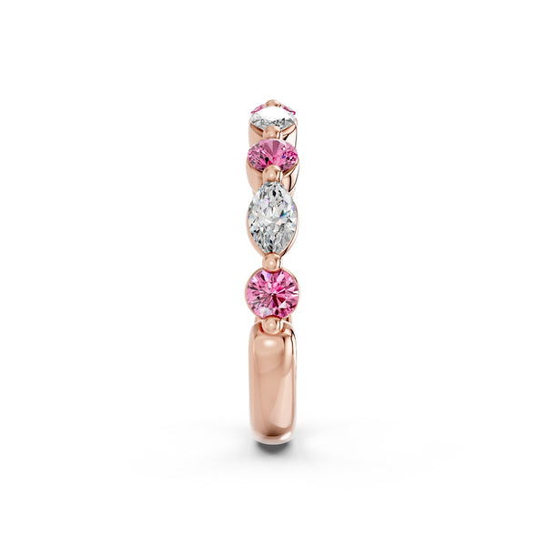 EcoLove 1 CTW Lab Grown Diamond Anniversary Ring in 14KT Rose Gold