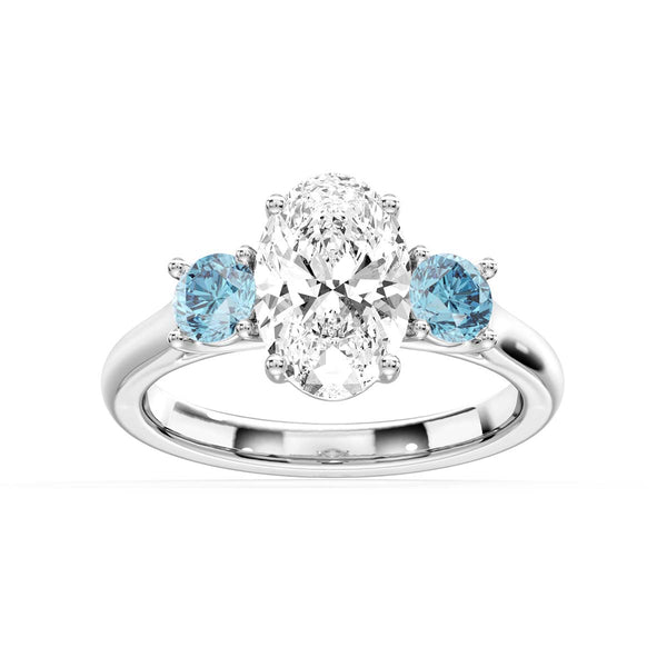 White Diamond Anniversary Ring in 14KT Gold