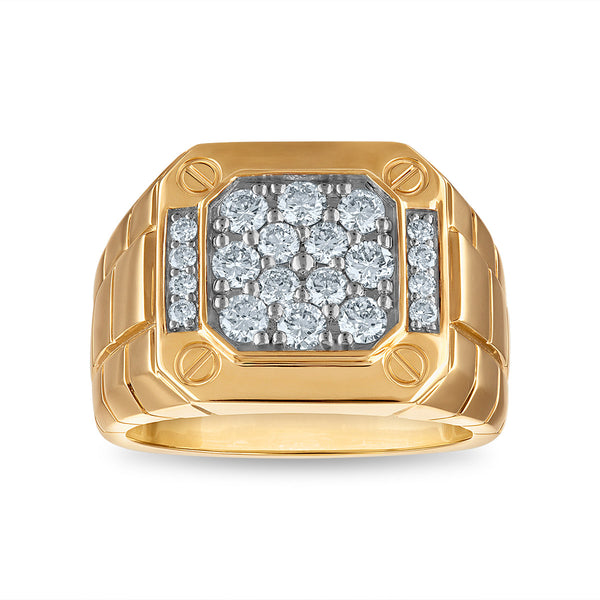 EcoLove 1 CTW Lab Grown Diamond Ring in 10KT Yellow Gold
