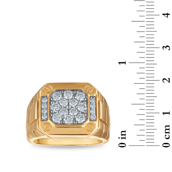 EcoLove 1 CTW Lab Grown Diamond Ring in 10KT Yellow Gold