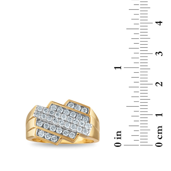 1 CTW Natural Diamond Ring in 10KT Yellow Gold